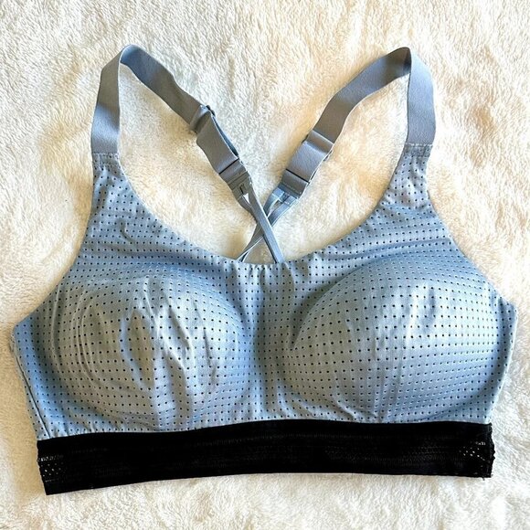 Victoria's Secret Victoria Sport Lightweight Padded Blue Sports Bra - 34C - Picture 1 of 5